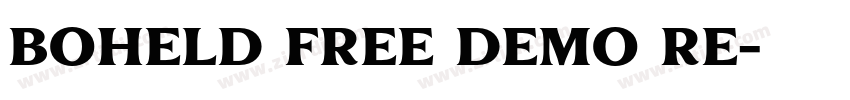 Boheld Free DEMO Re字体转换